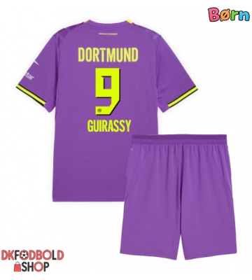 Borussia Dortmund Serhou Guirassy #9 Tredje trøje Børn 2026-27 Kort ærmer (+ korte bukser)